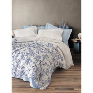 Parure housse de couette et taie(s) d'oreiller coton imprimé
