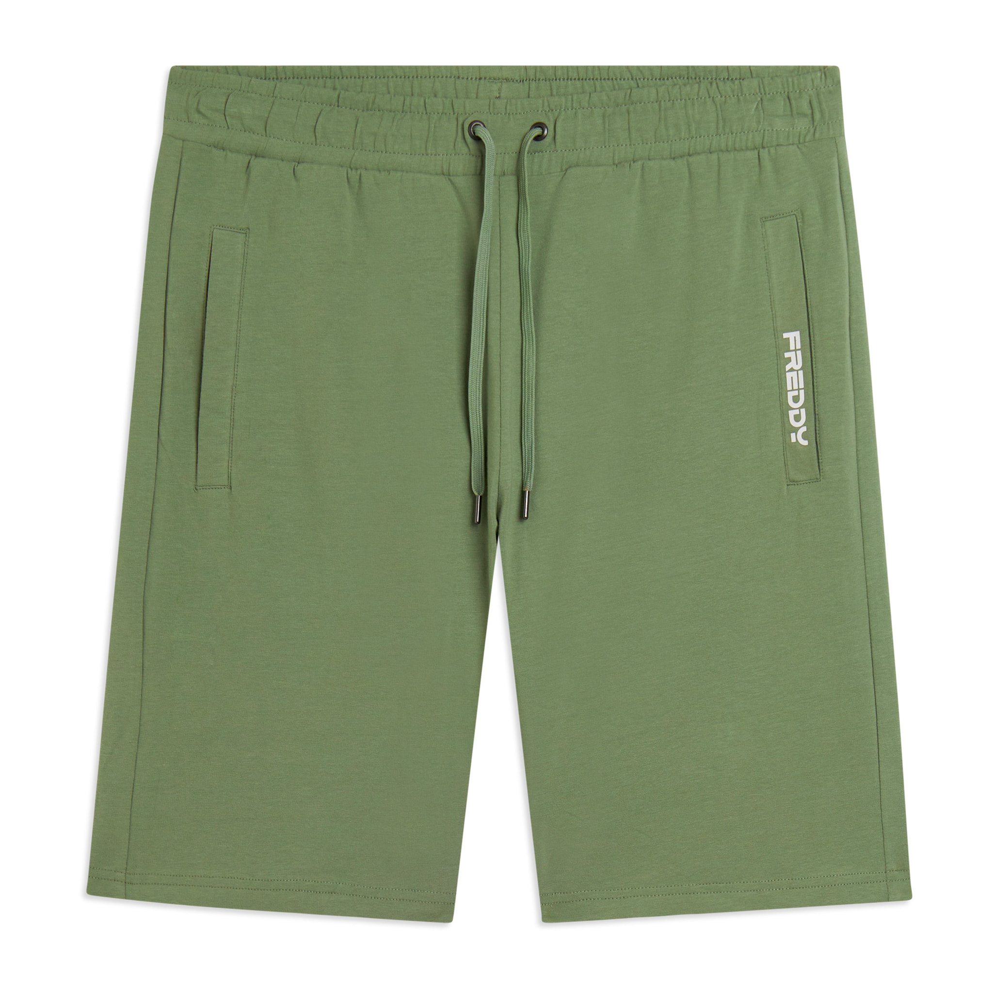 Pantaloni corti in jersey stretch con taschino