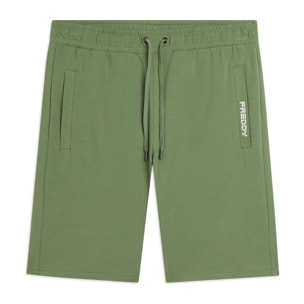 Pantaloni corti in jersey stretch con taschino