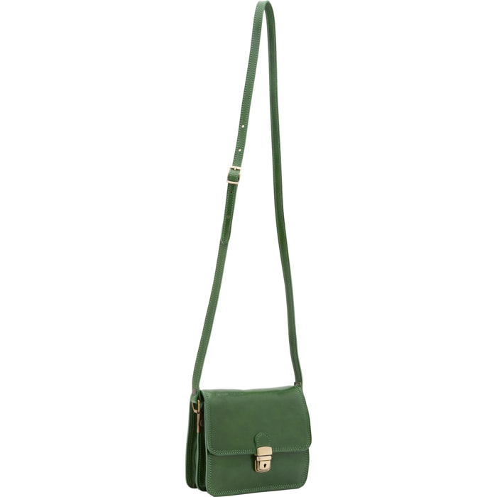 Borsa a tracolla da donna - Modello False - Vera pelle - 20.0 x 16.0 x 7.0 cm