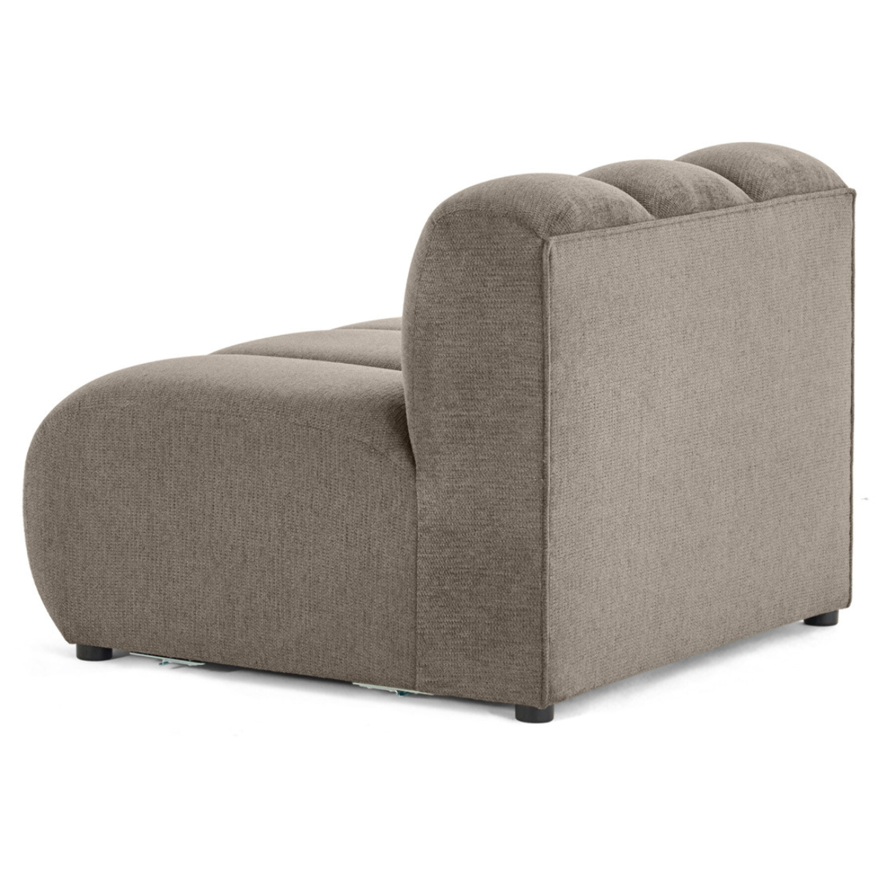 Debbie - module d'assise en tissu texturé - Taupe