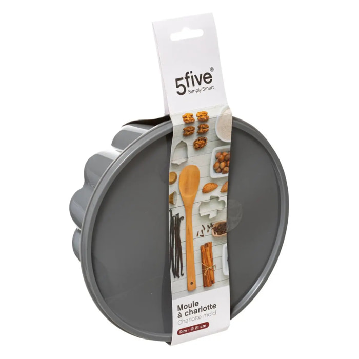 Moule à charlotte 21cm silicone gris