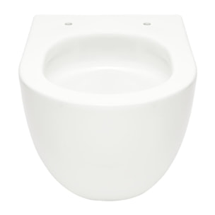 Vortex WC sans bride avec abattant SoftClose et fixations invisibles, blanc (SATFUS010RTORP)