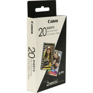 Papier photo instantané CANON Zink pour Zoemini (x20)