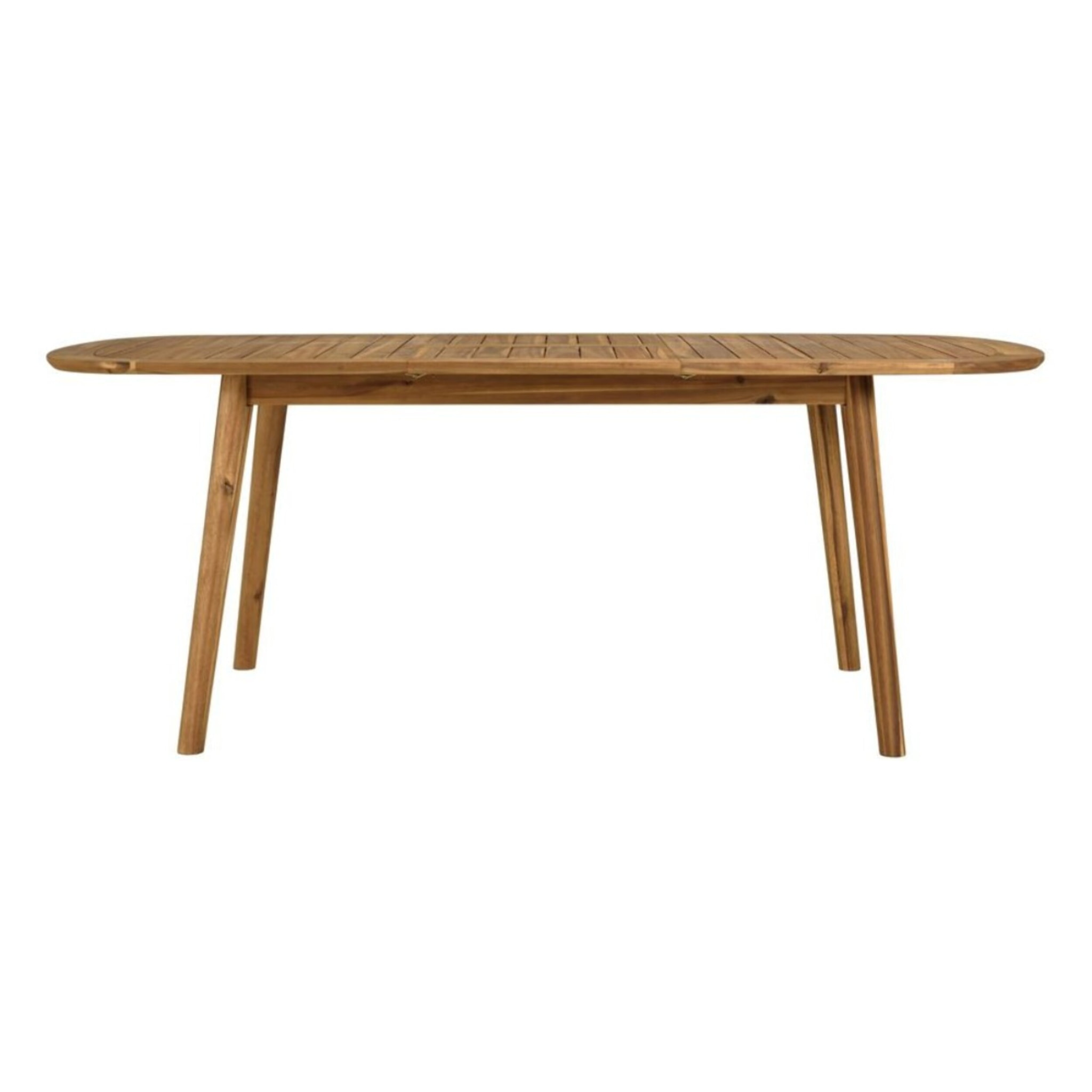 VICK - Table de jardin extensible en acacia huilé 150/200x100cm