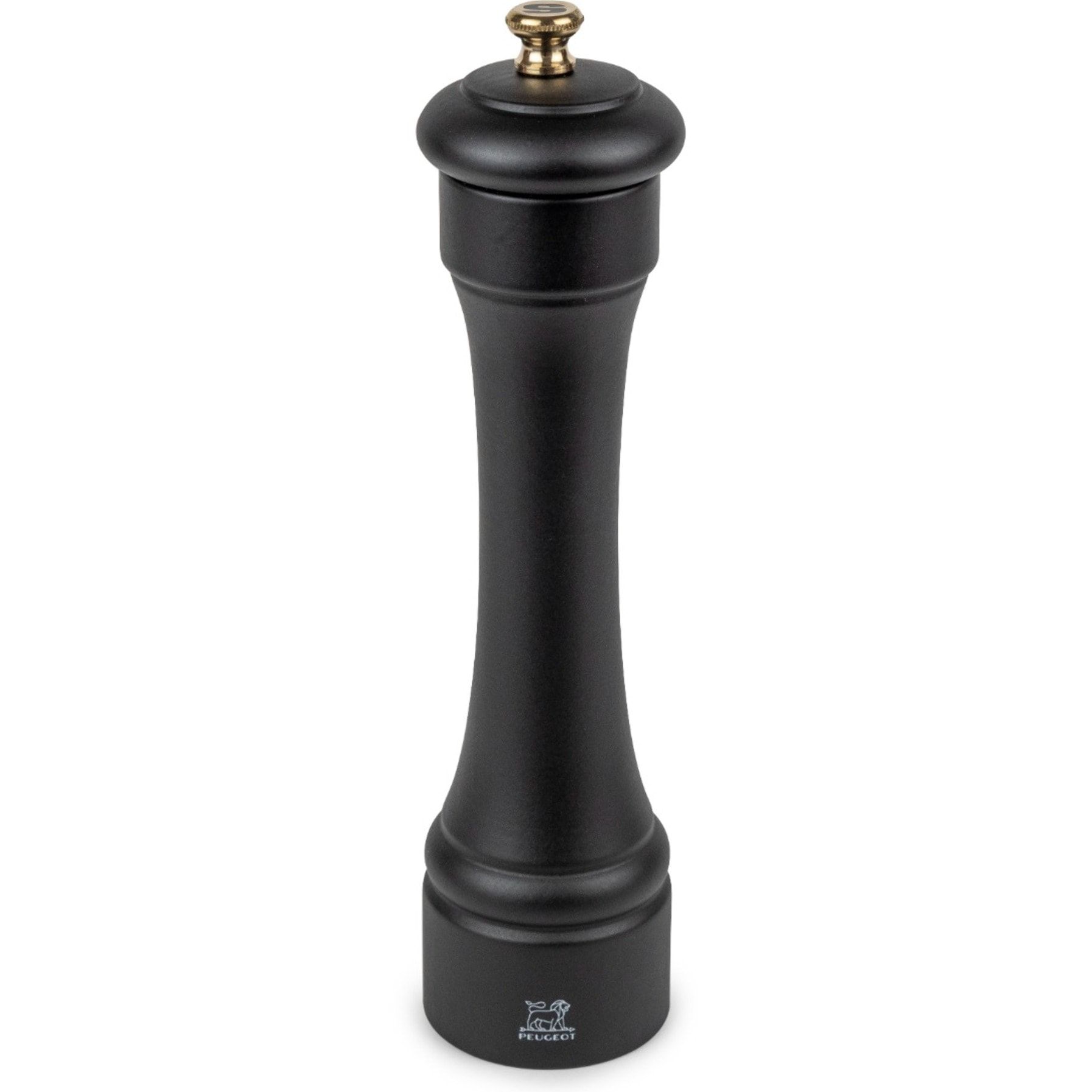 Moulin à sel bois noir mat 22 cm Hostellerie