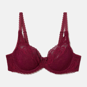 Sujetador con aros Flower Elegance. Con encaje reciclado