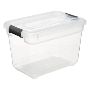 Boîte en plastique transparente "Solutions+" 6,4L