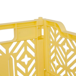 Cagette pliante "Arry" jaune 31x20x11,5cm