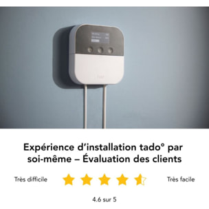 Thermostat connecté TADO Kit X sans fil et optimiseur de PAC