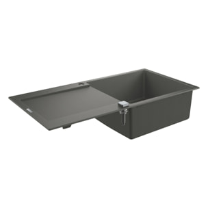 GROHE K500 Evier composite 1 bac avec égouttoir 1000mm x 500mm gris granite
