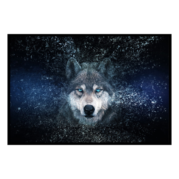 Affiche encadrée Paysage montagneux affiche encadrée Affiche + cadre en métal - Noir