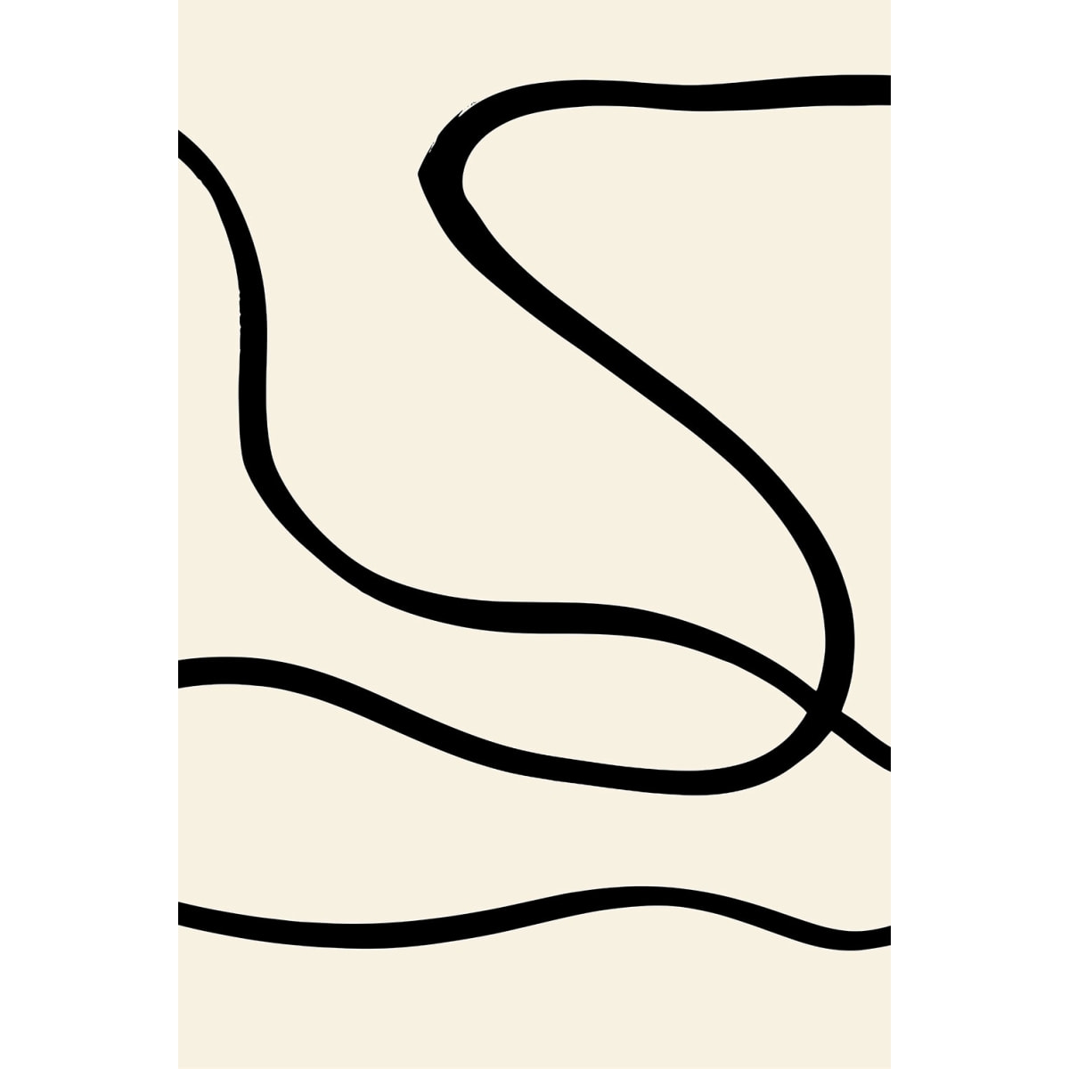 Tableau line art bold Toile imprimée