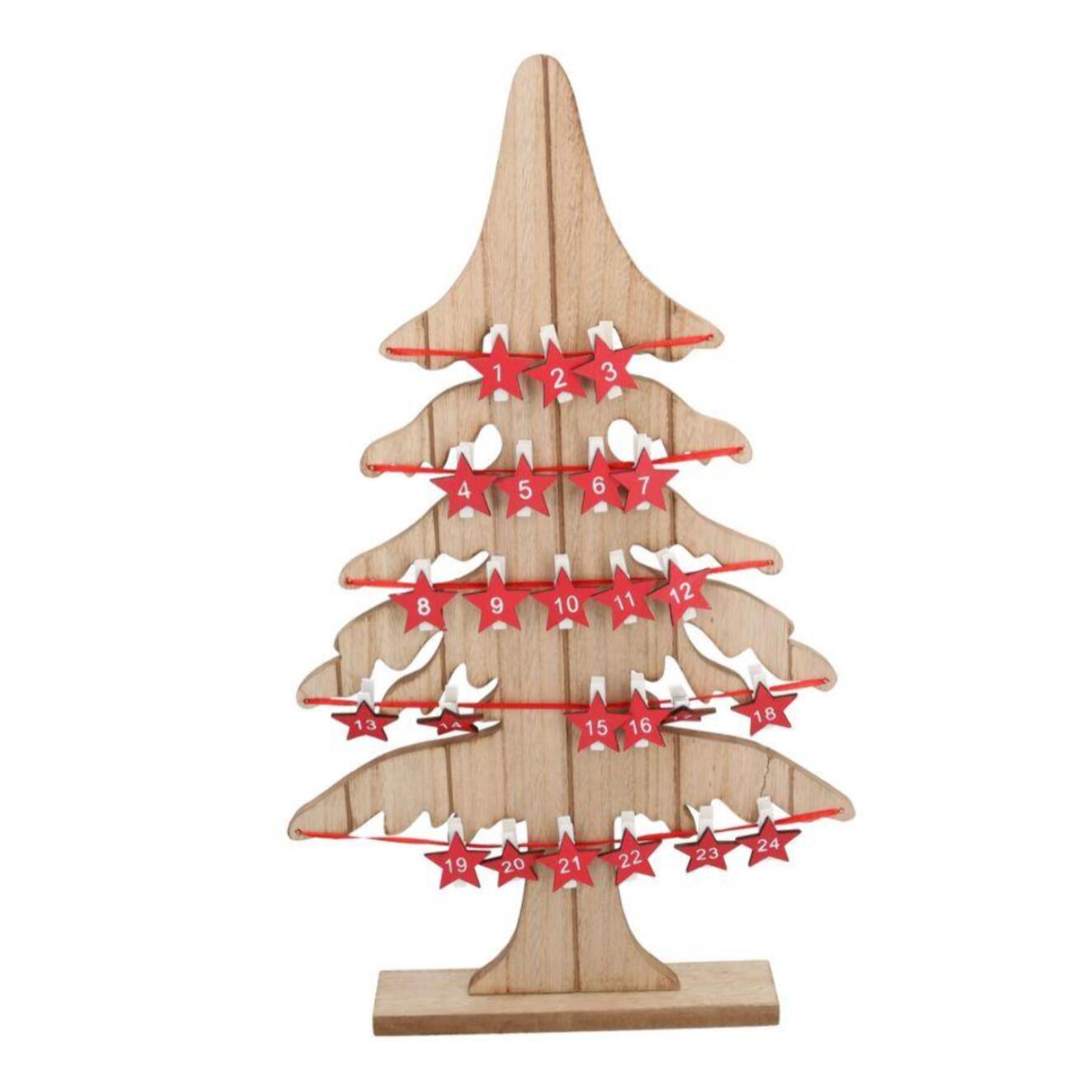 Albero in legno naturale con portamemo cm29x5h49