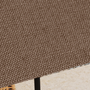 Outsunny Techo de Repuesto para Cenador, 3x3 m, Cubierta de Repuesto con 8 Orificios de Drenaje, Ventilación y Protección UV, SOLO Toldo de Recambio para Pabellón Gazebo, Café