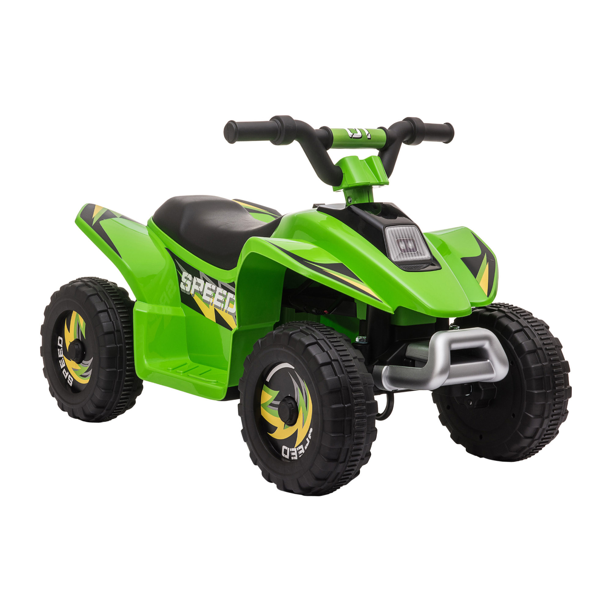 Quad Eléctrico para Niños de 18-36 Meses Vehículo Eléctrico Cuatrimoto a Batería 6V con Avance y Retroceso Carga Máx. 20 kg 72x40x45,5 cm Verde