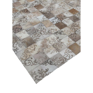 Tapis peau de vache kilim fait main BUPE