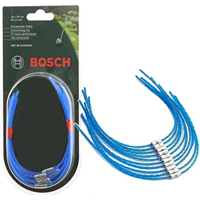 BOSCH Alambre de alto rendimiento 30 cm para ART 30 Combitrim - bolsa de 10 - F016800182