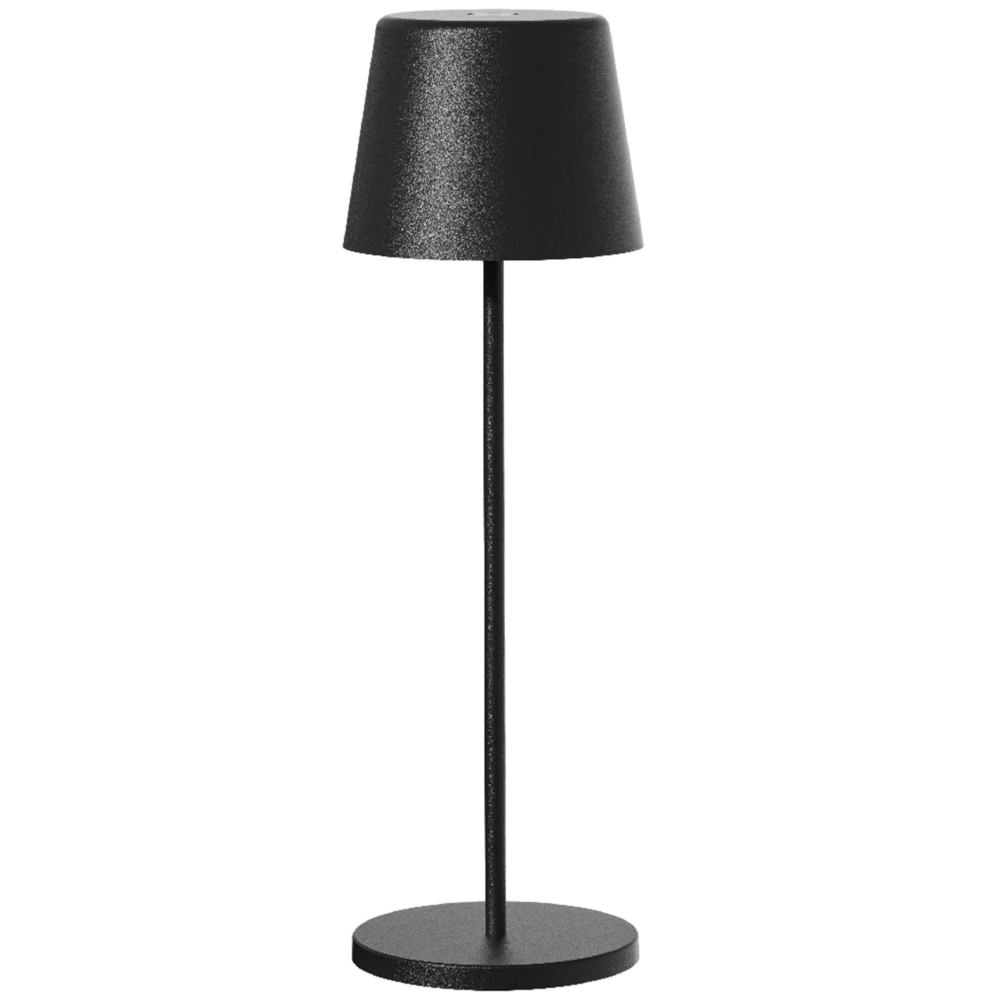 Lampe de table sans fil LED KELLY BLACK H38CM