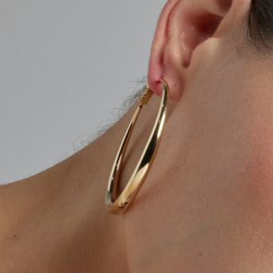 Pendientes de 54mm de diámetro acabado oro amarillo de 18k