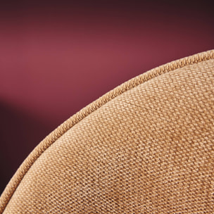 Tabouret de bar ajustable métal et tissu avec base noire 65/86,5cm (lot de 2) ABBY