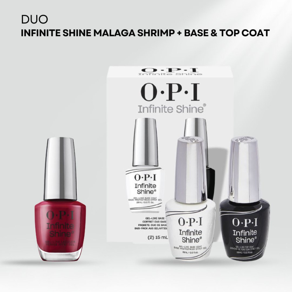 Duo Infinite Shine - Base et Top Coat Duo Pack - 30ml Infinite Shine - Malaga Wine - 15ml