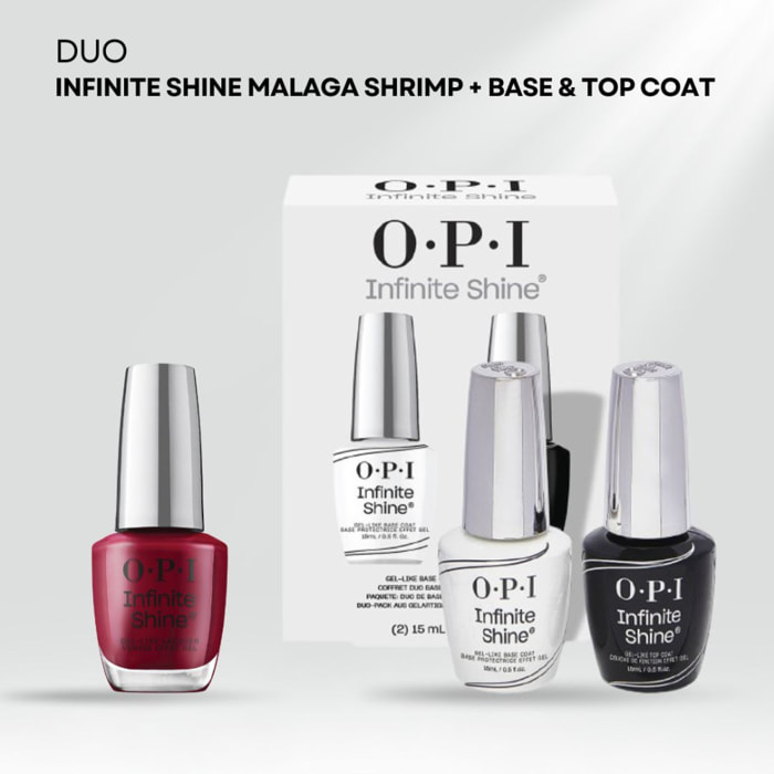 Duo Infinite Shine - Base et Top Coat Duo Pack - 30ml Infinite Shine - Malaga Wine - 15ml