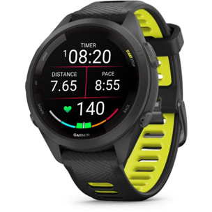 Montre connectée GARMIN Forerunner 265S Music Noire / JAUNE AMOLED GPS LIVE TRACK
