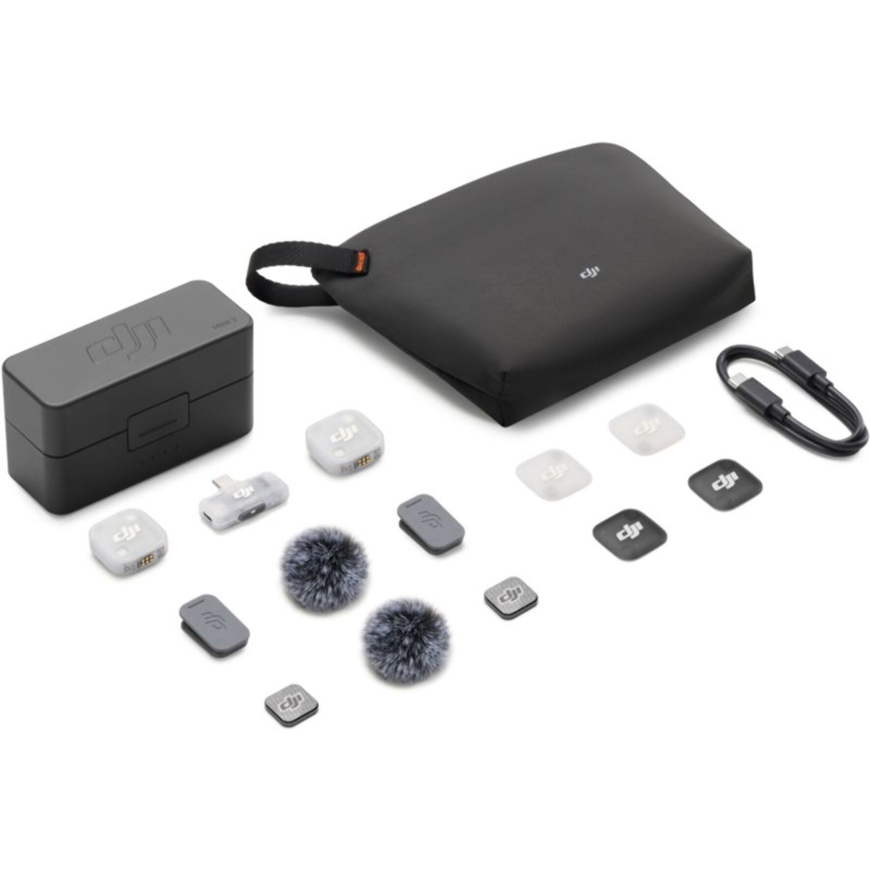 Micro DJI Mic Mini 2 (2 TX+1 Mobile RX+Chargeur)