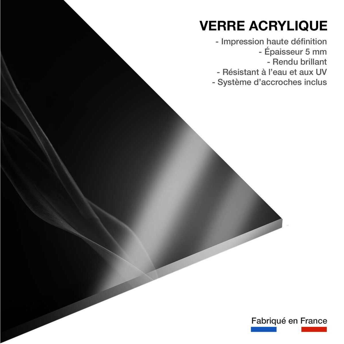 Tableau fleurs femme tulipe  Tableau plexiglas