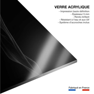 Tableau fleurs femme tulipe  Tableau plexiglas