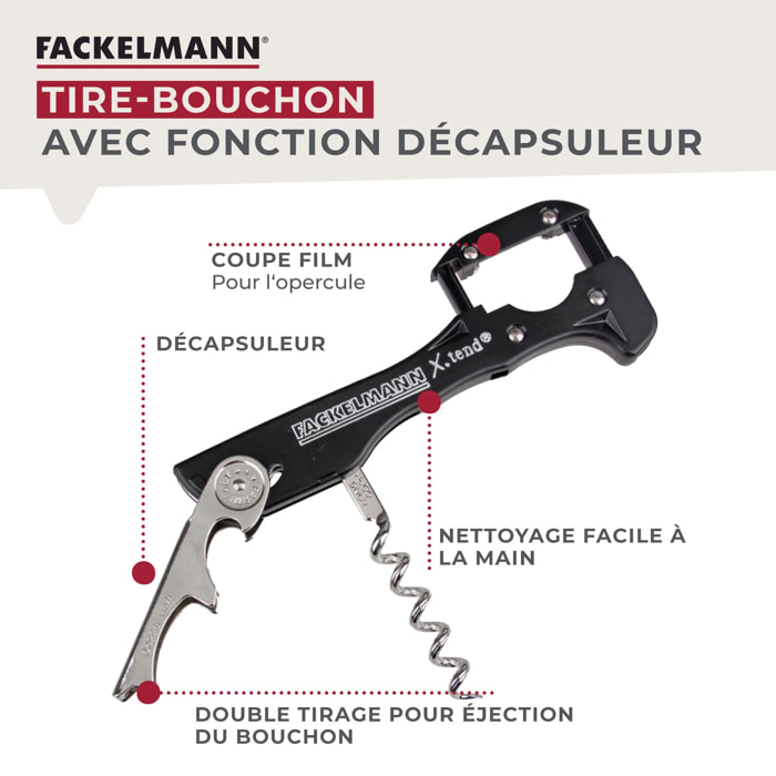 Tire-bouchon décapsuleur 13 cm Fackelmann Bar Concept