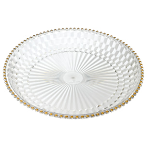 Plateau Rond Plastique D38.5cm Sabah