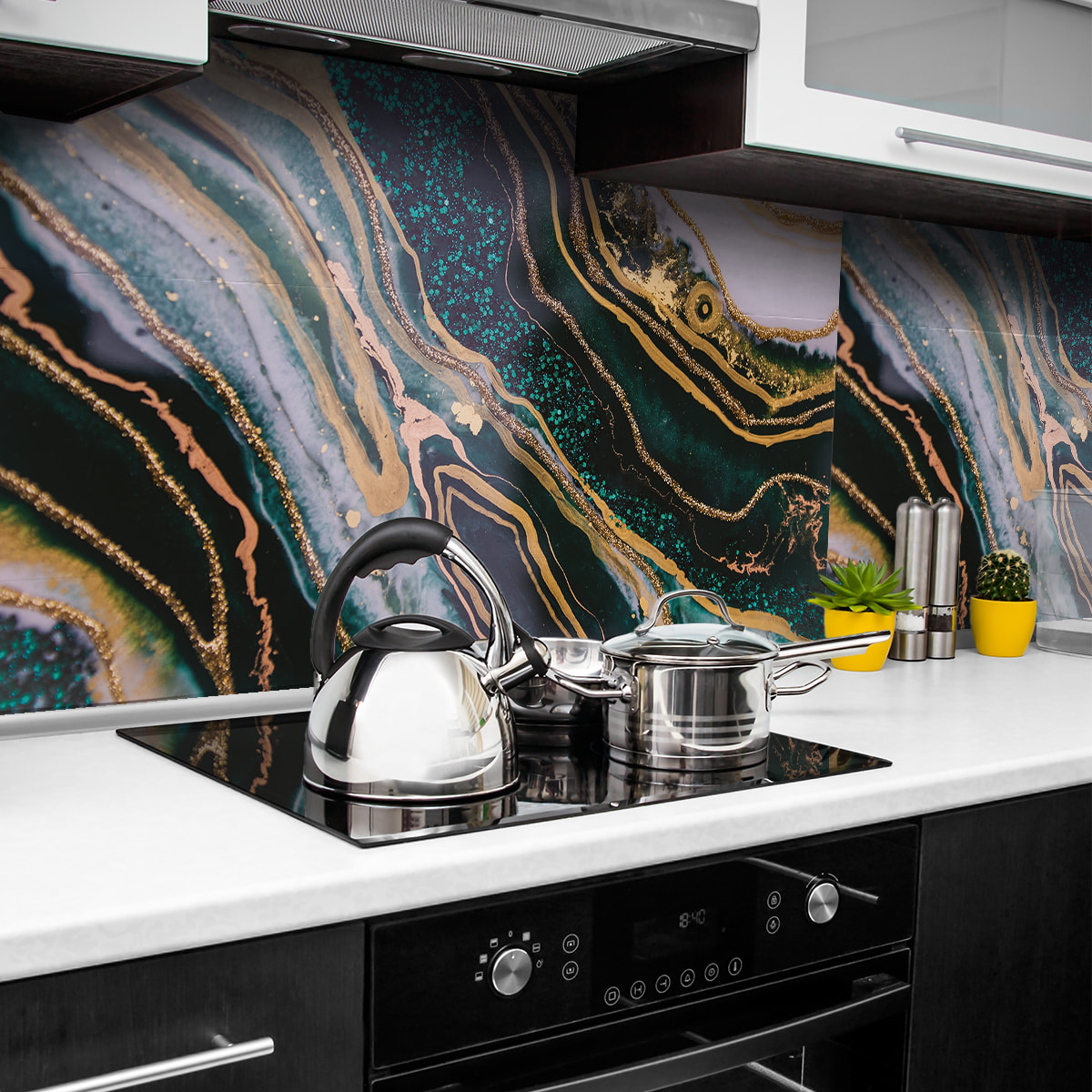 Sticker crédence adhésive - ÉMERAUDE - 60x100cm