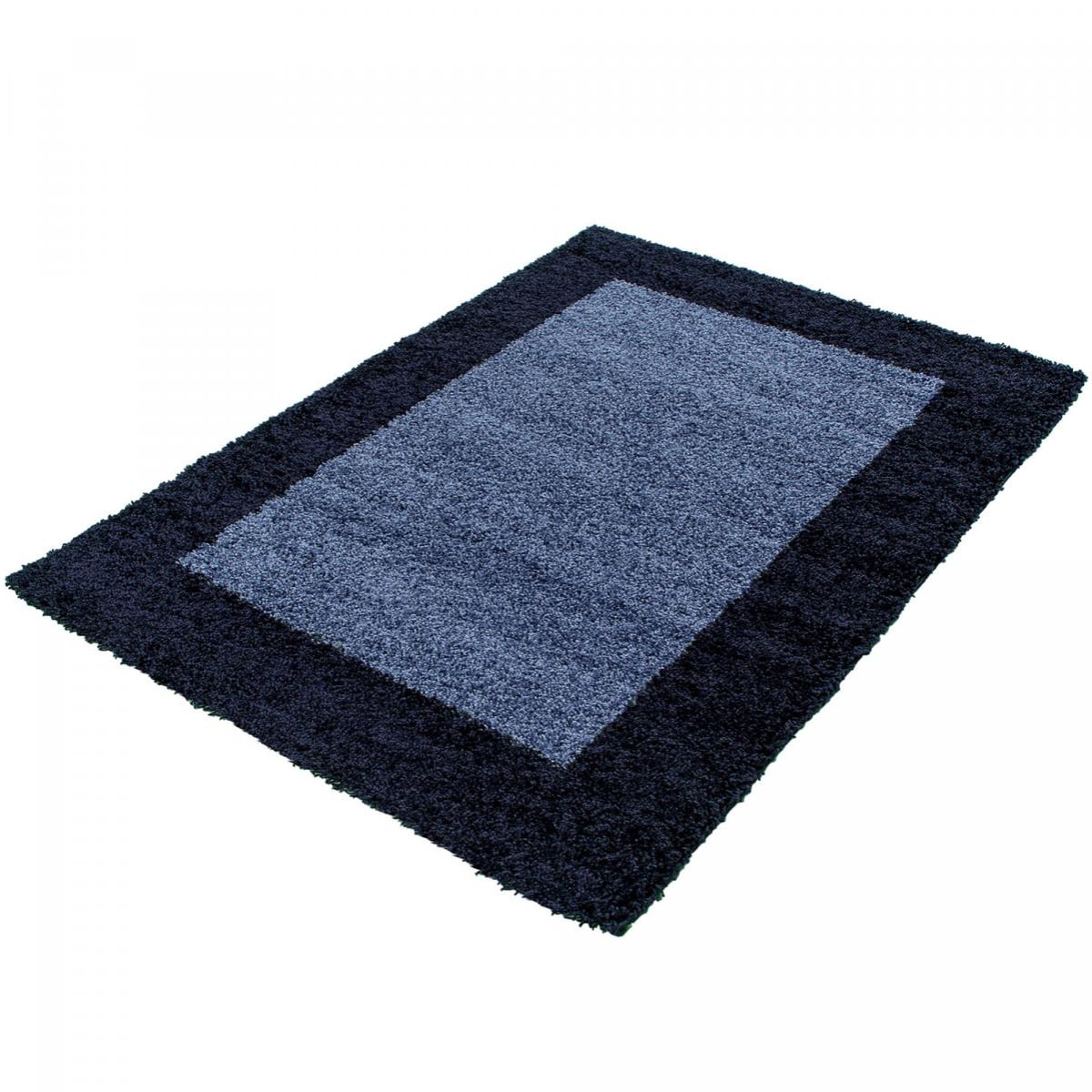 Tapis poils longs shaggy tissé motif simple NIVA