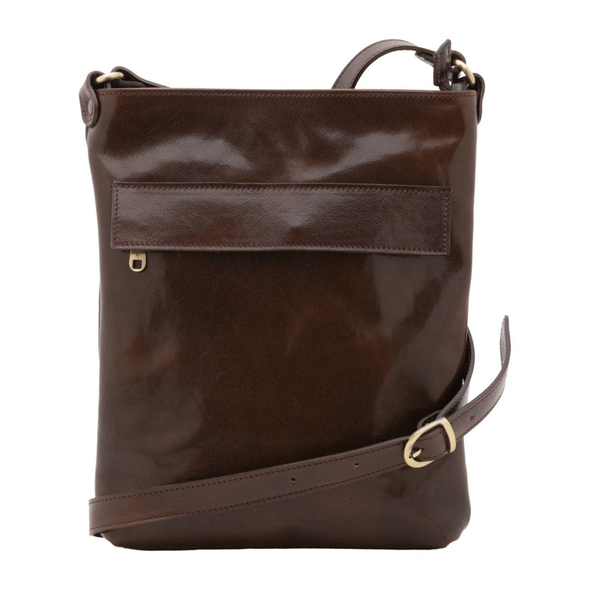 Borsa a tracolla  da uomo In Vera pelle Made in Italy 26x34x5 cm