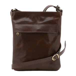 Borsa a tracolla  da uomo In Vera pelle Made in Italy 26x34x5 cm