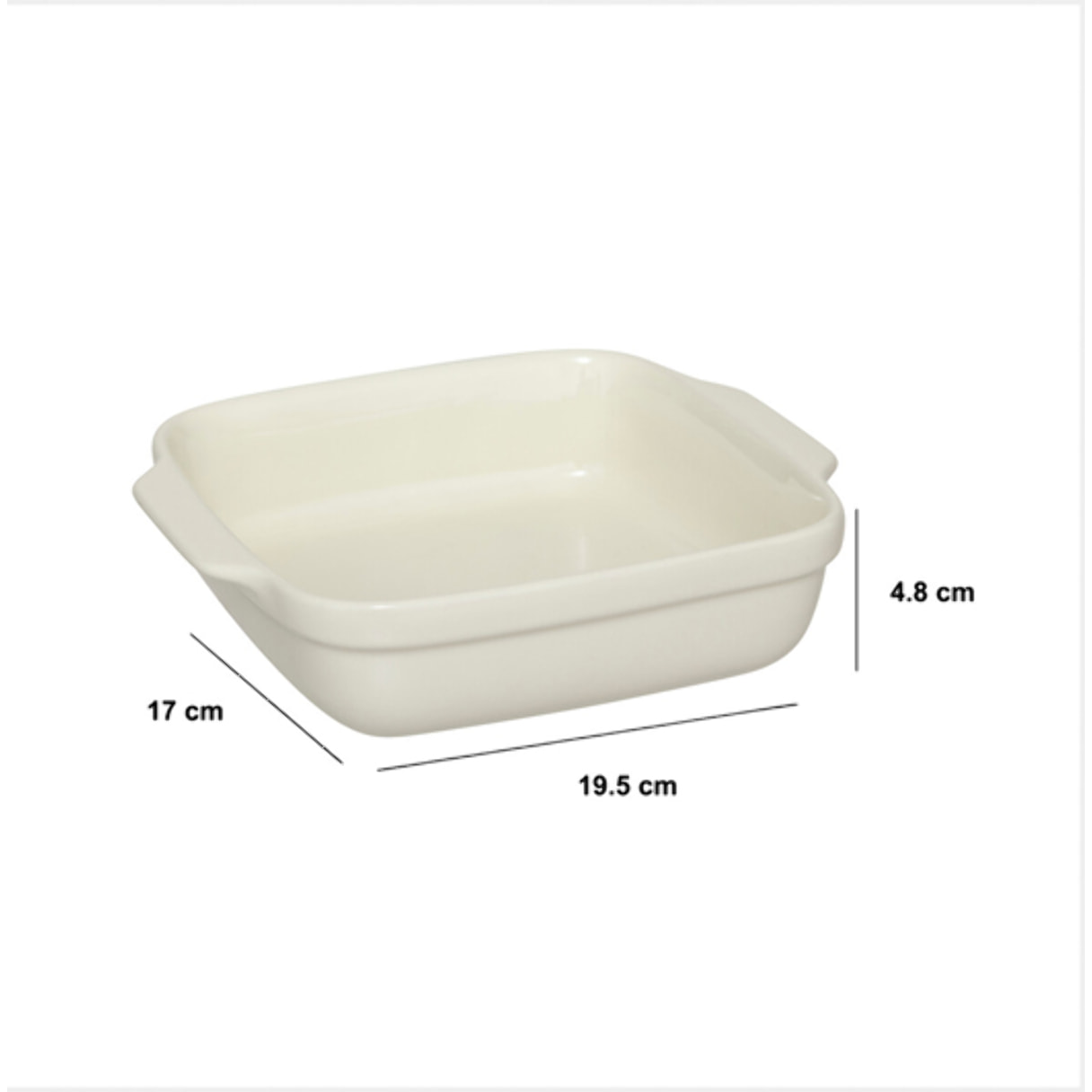 Plat à four en céramique 16x16cm