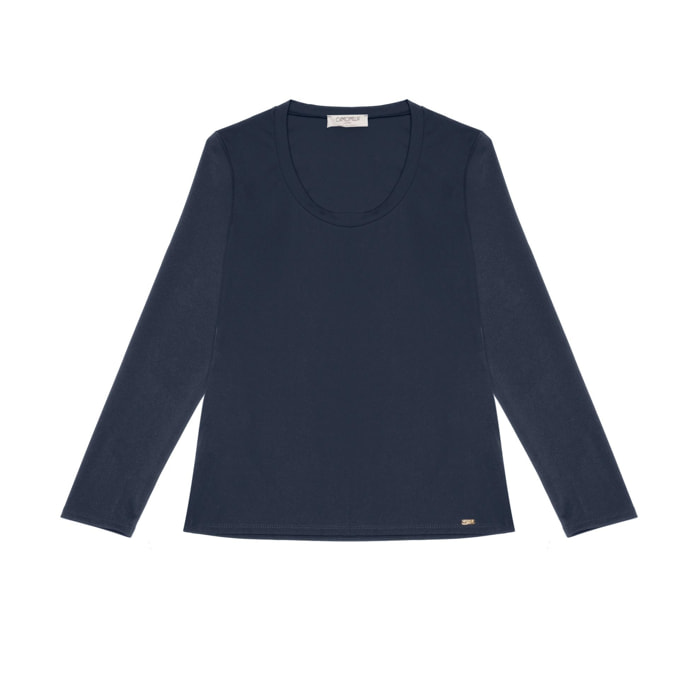 Camomilla - T-shirt SABRYNA in Poliestere, blu scuro (44)