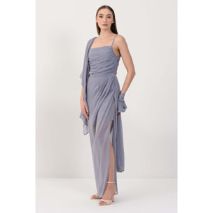 Kocca - Abito lungo con drappeggi Donna