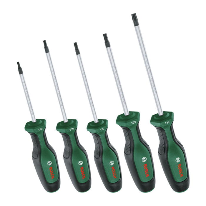 Set de tournevis Torx haute performance - 5 pièces - BOSCH - 1600A02BX6