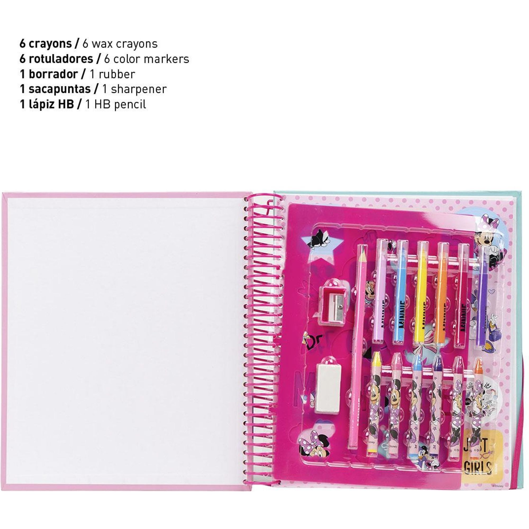 Album Actividades Coloreable Minnie