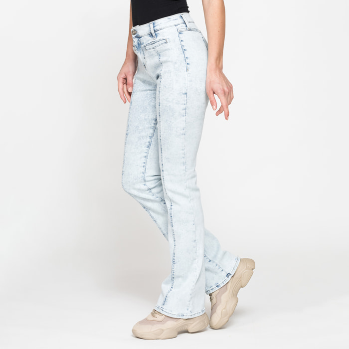 JEANS DONNA A ZAMPA