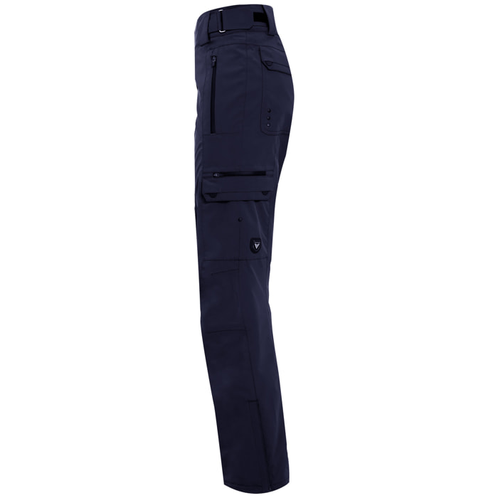 PANT.D MELANGE CARGO NAVY