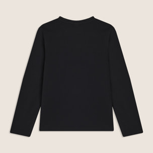T-shirt Junior manica lunga con logo gommato in tono