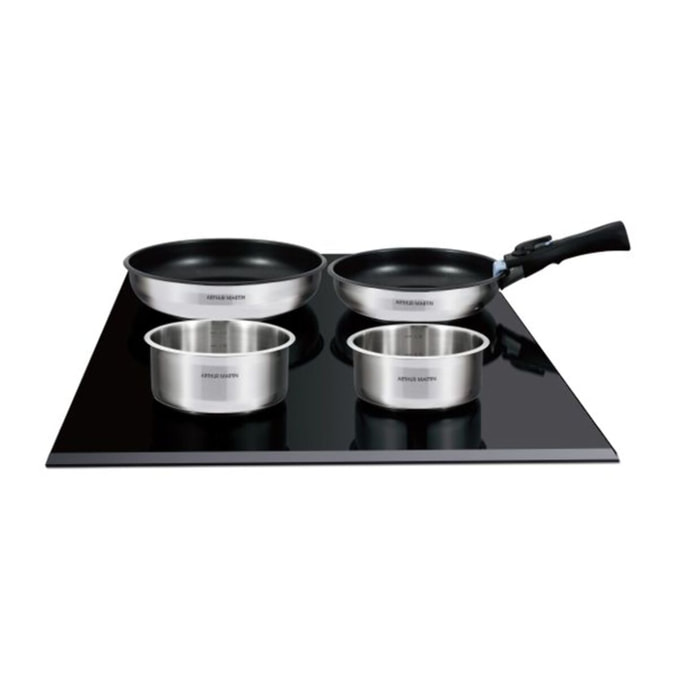 AM. Batterie 5 pièces inox