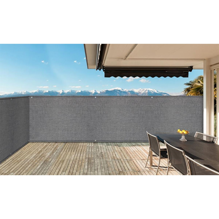 Brise vue occultant uni Gris