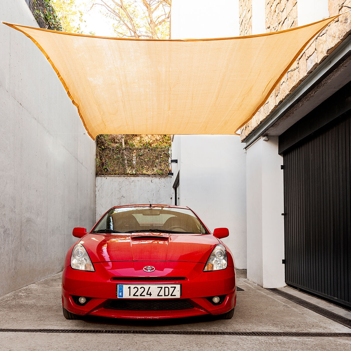 Tenda Parasole a Vela Rettangolare Shazail InnovaGoods 2 x 3 m - Grigio