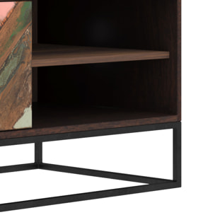Meuble TV en bois d'acacia et bois recyclé 145 cm - Krabi
