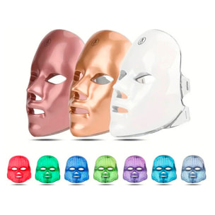 Máscara táctil con luz LED tratamiento de 7 colores